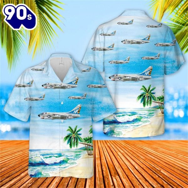 US Navy A7E Corsair II Of VA 97 Hawaiian Shirt