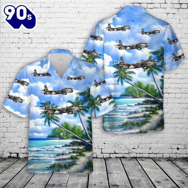 US Navy AP 2H Neptune Of VAH 21 Roadrunners Hawaiian Shirt