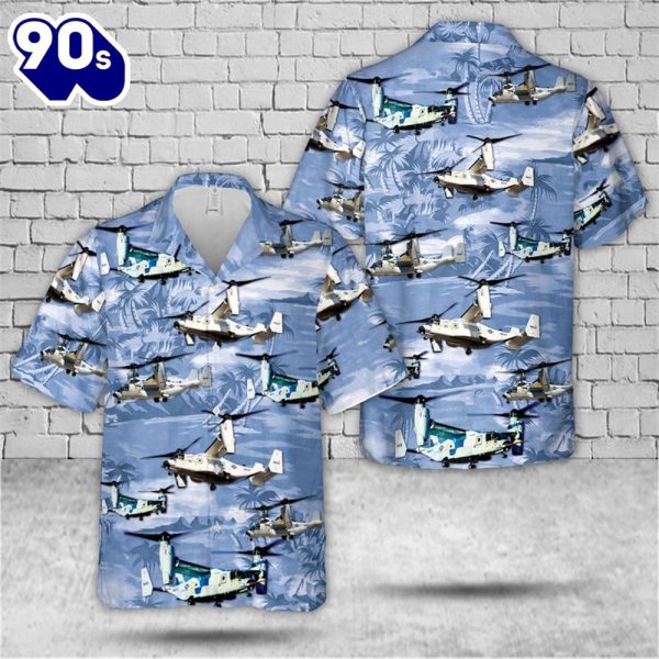 US Navy Bell Boeing CMV 22B Osprey Hawaiian Shirt