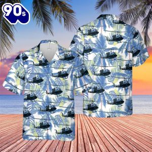 US Navy Bell UH Twin Huey Hawaiian Shirt