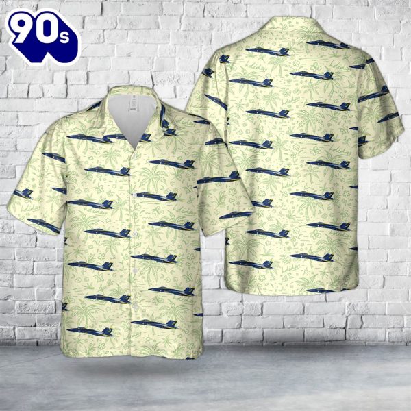 US Navy Blue Angels 2 FAE Hawaiian Shirt