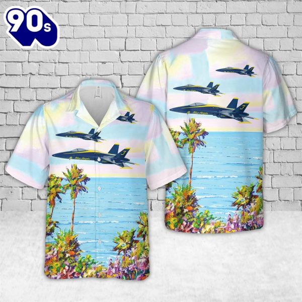 US Navy Blue Angels 3 FAC Hawaiian Shirt