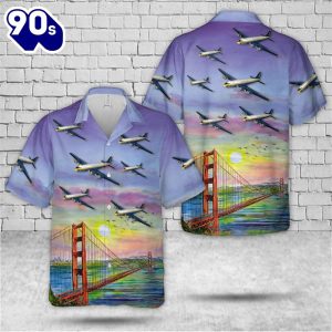 US Navy Blue Angels Douglas R5D Hawaiian Shirt