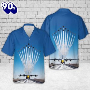 US Navy Blue Angels Show Hawaiian Shirt