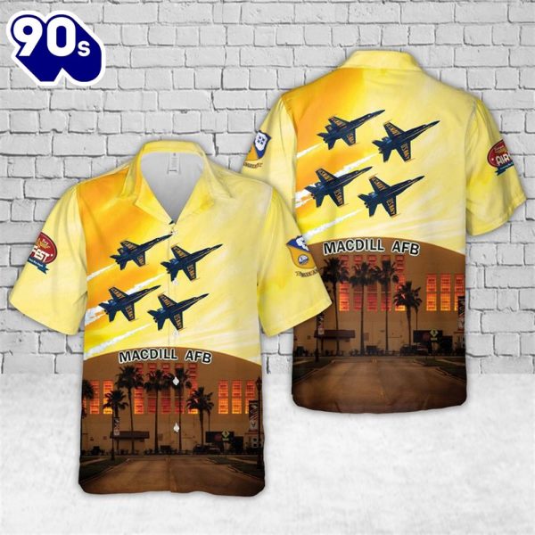 US Navy Blue Angels Tampa Bay AirFest Hawaiian Shirt