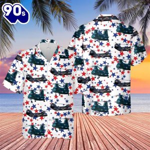 US Navy Boeing Vertol CH 46 Sea Knight 4th Of July Hawaiian Shirt