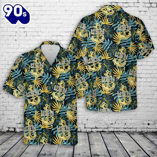 US Navy Chief Anchor Hawaiian Shirt