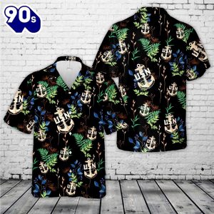 US Navy Chief BackBone Anchor Hawaiian Shirt