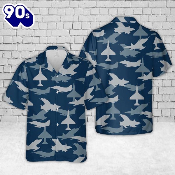 US Navy Douglas A 4 Skyhawk Aircraft Silhouettes Hawaiian Shirt