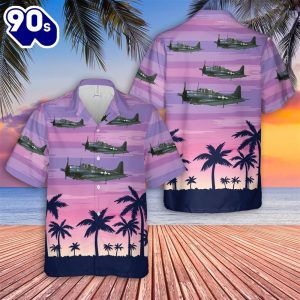 US Navy Douglas SBD Dauntless Of World War 2 Hawaiian Shirt