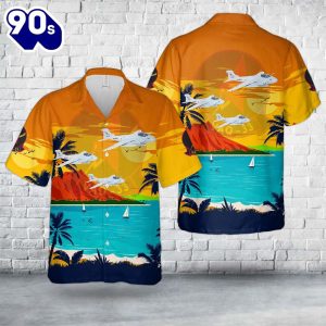 US Navy Electronic warfare squadron VAQ 33 Firebirds EA 6A Intruders Hawaiian Shirt