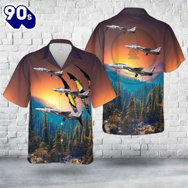 US Navy F Tomcat Of VF 202 Superheats Hawaiian Shirt