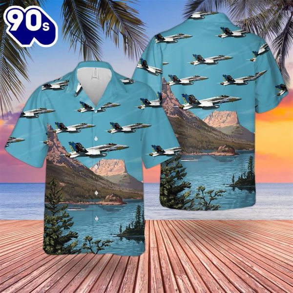 US Navy FA Hornet Of VFA 82 Marauders Hawaiian Shirt