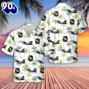 US Navy FA Tomcat Of VF 33 Starfighters Hawaiian Shirt