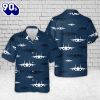 US Navy FA Tomcat Silhouette Hawaiian Shirt