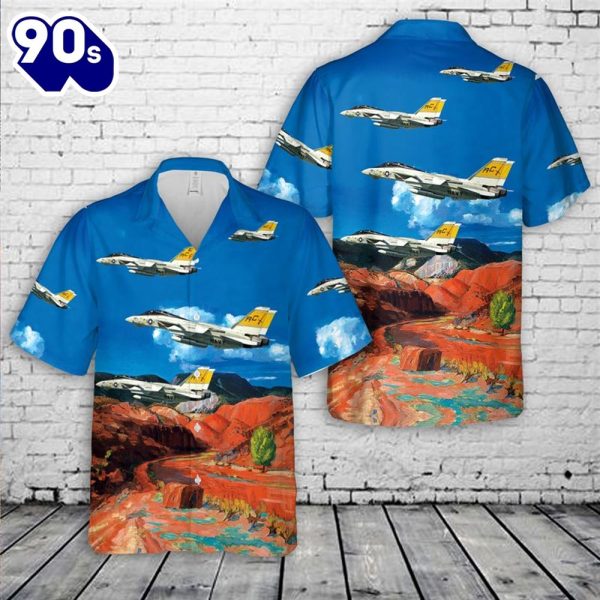 US Navy FB Tomcat VF 32 Swordsmen Hawaiian Shirt