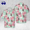 US Navy Female Chick Chief CPO Pink Hawaiian Shirt