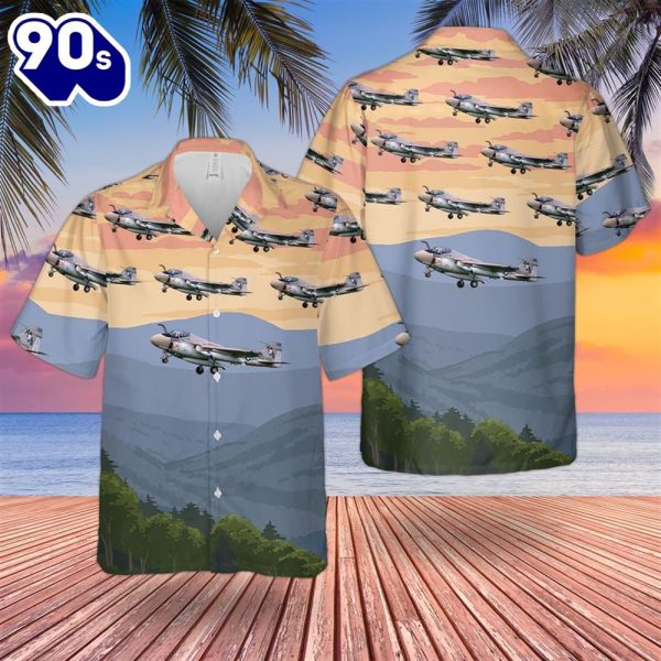 US Navy Grumman A 6E Intruder From VA 34 Hawaiian Shirt