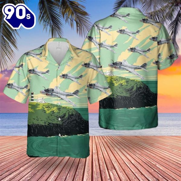 US Navy Grumman A 6E Intruder Hawaiian Shirt