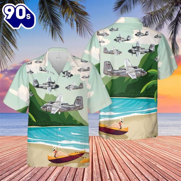 US Navy Grumman CTrader COD VRC 50 Hawaiian Shirt