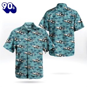 US Navy Grumman E 2C Hawkeye Hawaiian Shirt