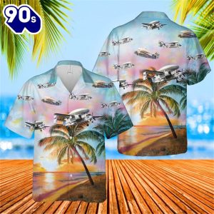 US Navy Grumman ETracer Hawaiian Shirt