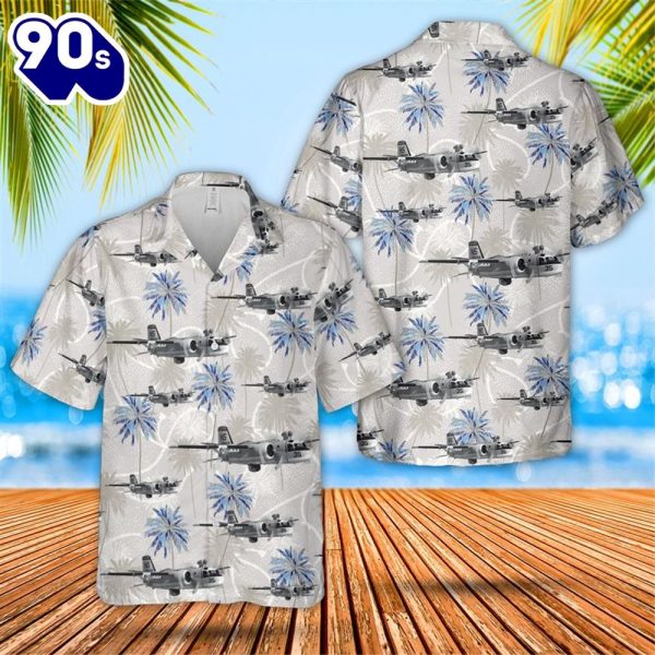 US Navy Grumman S 2A Tracker BuNo6658 VS 29 Tromboners Hawaiian Shirt