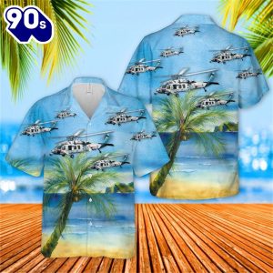 US Navy Helicopter Sea Combat Squadron 6 HELSEACOMBATRON 6 HSC 6 Screamin Indians Hawaiian Shirt