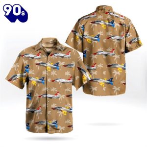 US Navy Historical Aircraft McDonnell Douglas T 45 Goshawk Hawaiian Shirt