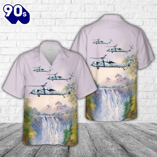 US Navy Knight Hawk helicopter Hawaiian Shirt