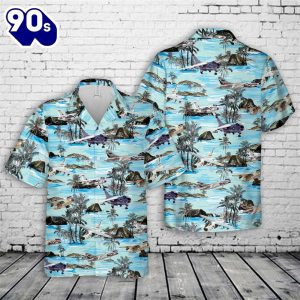 US Navy LTV A 7 Corsair II Hawaiian Shirt