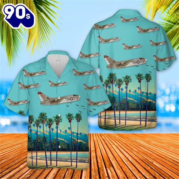 US Navy LTV A 7E Corsair II Of VA7 Argonauts Hawaiian Shirt