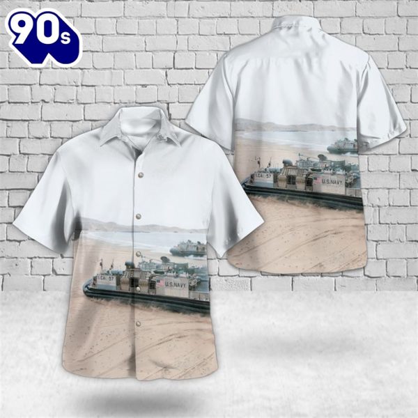 US Navy Landing Craft Air Cushion Hawaiian Shirt