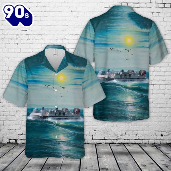 US Navy Landing Craft Air Cushion LCAC 50 Hawaiian Shirt