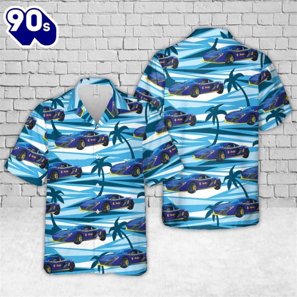 US Navy McLaren 650S Blue Angel Hawaiian Shirt