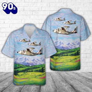 US Navy NC0H Hercules s n 87 0157 Hawaiian Shirt