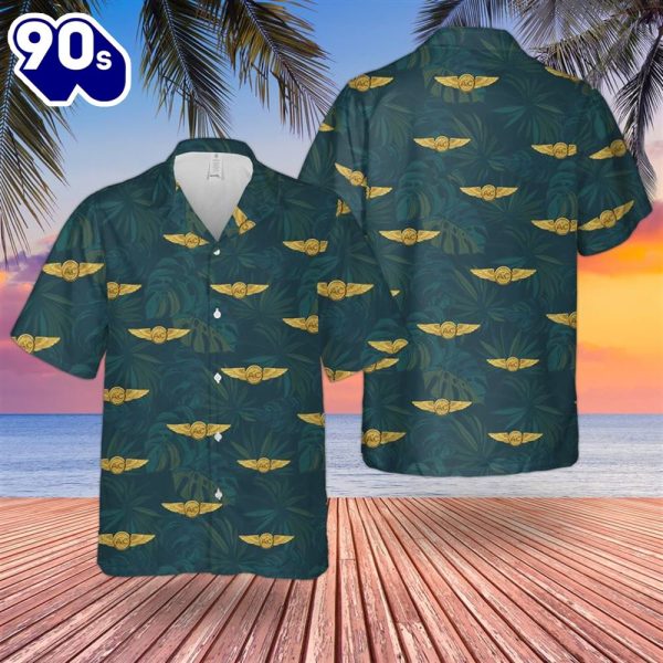 US Navy Naval Aircrew Wings Hawaiian Shirt