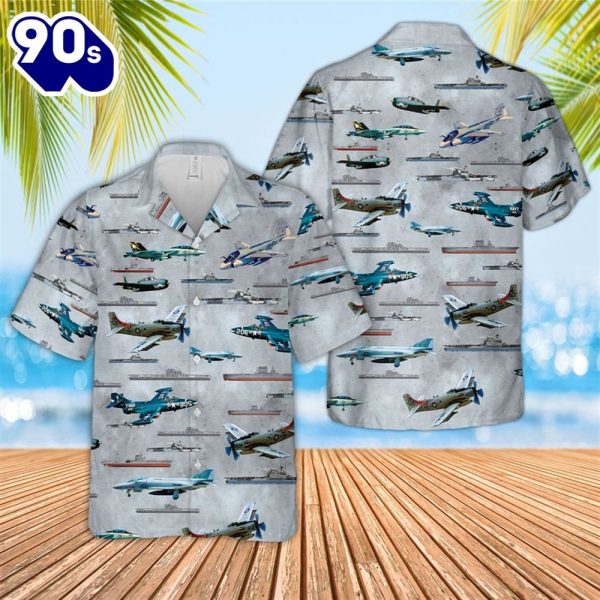 US Navy Naval Aviation History Hawaiian Shirt