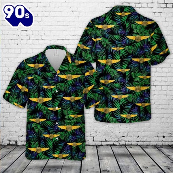 US Navy Naval Aviation Observer Badge Hawaiian Shirt