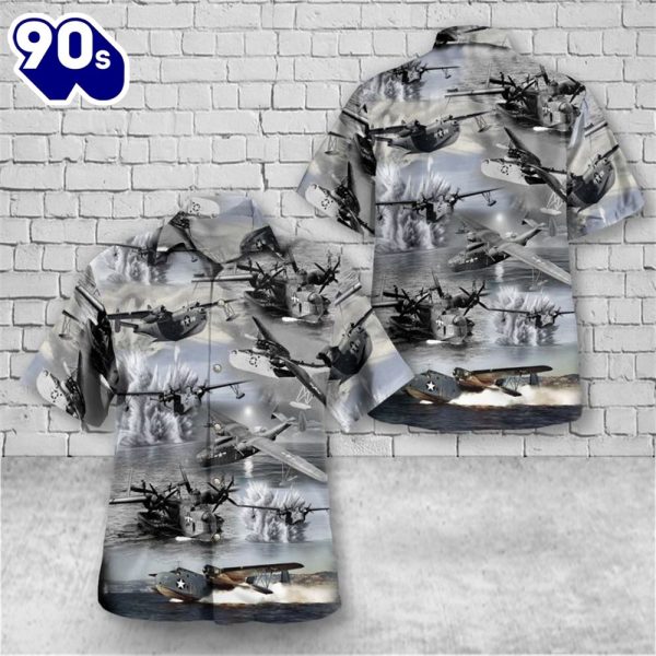 US Navy PBM 5 Mariner Hawaiian Shirt