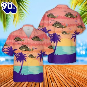 US Navy SH 2F Seasprite Hawaiian Shirt