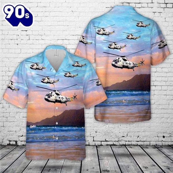 US Navy SH 3H Sea King HS 2 Hawaiian Shirt