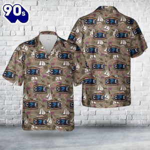 US Navy Seabee Construction Electrician CE Hawaiian Shirt