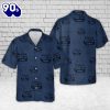 US Navy Seabee EO Equipment Operator Silhouette Hawaiian Shirt