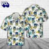 US Navy Senior Chief Gold E 8 Explosive Ordinance Disposal EOD Hawaiian Shirt