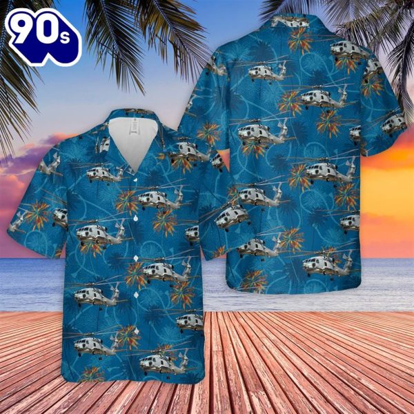 US Navy Sikorsky MH 60R Seahawk Hawaiian Shirt