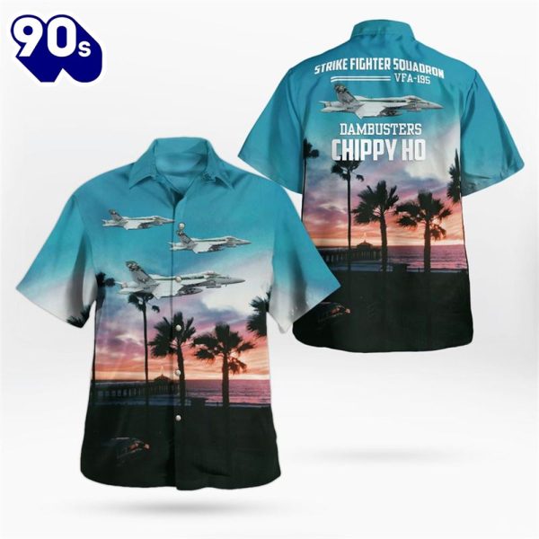 US Navy Strike Fighter Squadron5 VFA5 Dambusters FAE Super Hornet Hawaiian Shirt