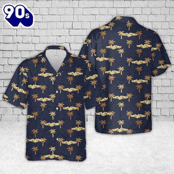 US Navy Submarine Supply Corps Hawaiian Shirt