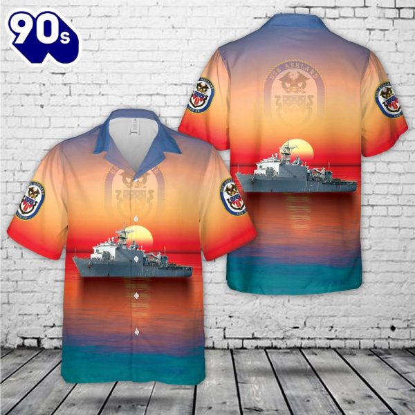 US Navy USS Ashland LSD 48 Hawaiian Shirt