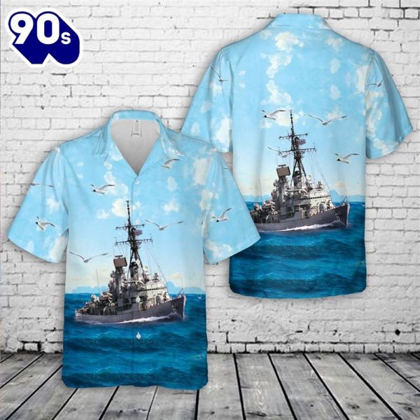 US Navy USS Barney DDG 6 Hawaiian Shirt